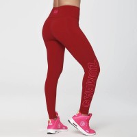 Zumba Happy Never Looked Better High Waisted Ankle Leggings