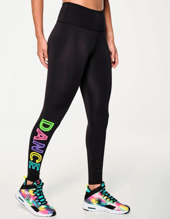 Zumba Dance High Waisted Ankle Leggings