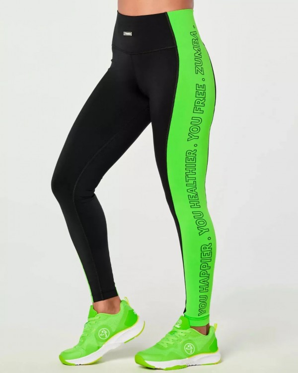 Zumba Creatives Unite High Waisted Ankle Leggings