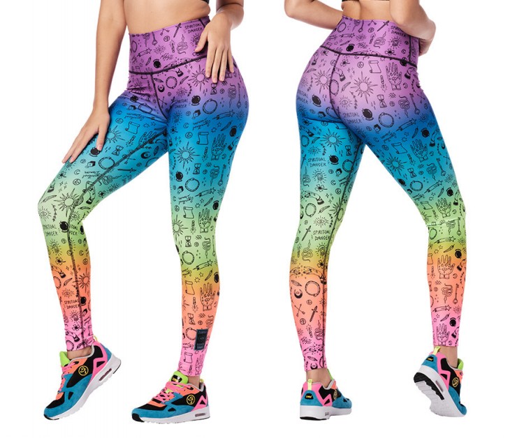 Zumba Vibes High Waisted Ankle Leggings