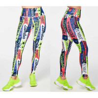 Zumba Prep High Waisted Ankle Leggings Фиолетовый